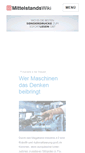 Mobile Screenshot of mittelstandswiki.de